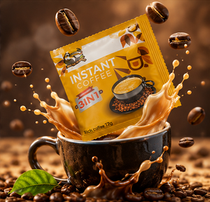 Aeroco Bitter Taste Caffeinated <b>Instant</b> <b>Coffee</b> 3in1 Sugar Non-Dairy Creamer 17g Sachets (10 Pack) 170g Box OEM/ODM Available - Product Image 2