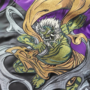 เสื้อแจ็คเก็ตผ้าแคนวาสขนแกะแฟชั่นขายส่งแบบกำหนดเองสำหรับผู้ชาย ลายมังกรคู่ ฟีนิกซ์ ซูกาจัง ของที่ระลึก ฤดูหนาว แห้งเร็ว ระบายอากาศได้ดี แบบสองด้าน - Product Image 5