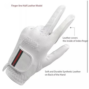 Gants de sport respirants et anti-humidité en cuir synthétique Cabretta de qualité supérieure, en peau d'agneau véritable, avec logo personnalisé – Vente chaude - Product Image 6