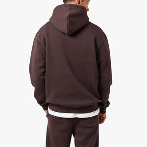 Ensemble survêtement et sweat à capuche deux pièces de haute qualité pour homme, avec logo personnalisé, en polaire, coupe oversize - Product Image 4