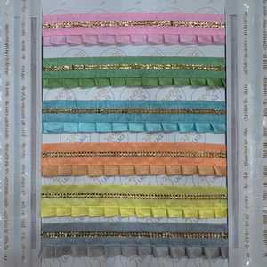 ลูกไม้สีทองคุณภาพสูง เหมาะสำหรับตกแต่งขอบผ้าส่าหรี เลเฮนกา และการตกแต่งชุดเสื้อผ้าและรองเท้า - Product Image 3