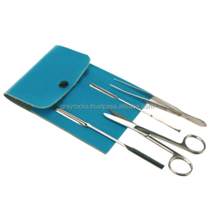 Kit de formation chirurgicale pour étudiants, outils de laboratoire, manuel, acier inoxydable, dispositifs médicaux professionnels, kit de pratique de la suture - Product Image 1