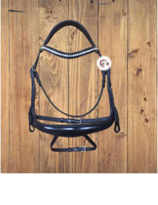 Snaffle Horse-brida inglesa y rizos de goma con forma de U, brida de serpiente Flash desmontable, fabricante al por mayor - Product Image 3