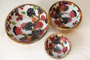 Tazón de Madera de Mango de Primera Calidad, Diseño Artesanal Limpio, Perfecto para la Cocina Moderna, Mesa de Comedor, Servir Alimentos - Product Image 4