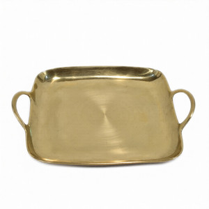 Plateau de service créatif en aluminium, populaire, avec poignées, fait main, finition brillante - Product Image 1