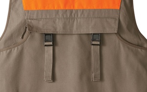 Gilet de chasse matelassé anti-taches en toile orange pour homme – Modèle traditionnel Upland à prix abordable - Product Image 6