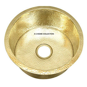 Éviers en cuivre de qualité supérieure au design fonctionnel, finition dorée, élégants et personnalisés pour les hôtels, les villas, les complexes hôteliers, utilisation dans les salles de bain, prix de gros - Product Image 1