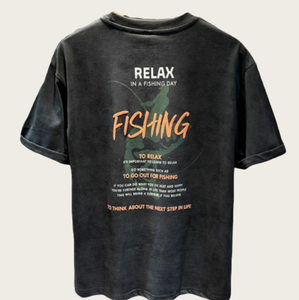 เสื้อยืดสตรีทแวร์แบบสั่งทำ OEM ลายกราฟิกปลาอนิเมะญี่ปุ่น ทรงโอเวอร์ไซส์ ผ้าฝ้าย ผู้ผลิตขายส่ง - Product Image 3