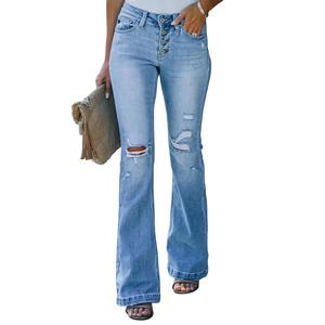 Pantalons évasés décontractés pour femmes en gros à prix raisonnable, nouvelle collection, meilleurs pantalons évasés pour femmes - Product Image 1