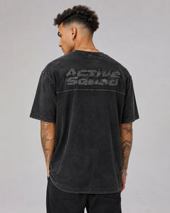 Camiseta Casual de Manga Corta para Hombre, Cuello Alto, Corte Regular, Poliéster/Algodón, Transpirable, Personalizable, Marca Active Squad - Product Image 3