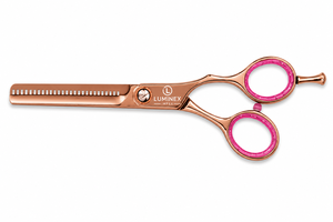 Ciseaux droits pour gauchers NYBL-55 de 5,5 pouces, JAPON, acier 440C, tranchants, dureté 58-59HRC, manche en acier inoxydable, ciseaux de barbier, cheveux, 28 - Product Image 6