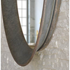 Miroir décoratif ovale simple en métal, miroir mural de luxe pour salle de bain, meilleure qualité, accessoire de décoration intérieure unique - Product Image 6