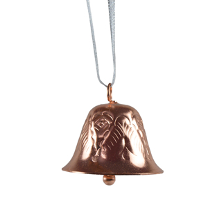 Campana Colgante de Cobre con Diseño de Metal Sólido, Ideal para Decoración de Eventos y Fiestas, Adornos Colgantes de Campana Navideña - Product Image 1
