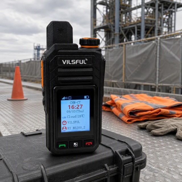 VILSFUL VF5300 Talkie - Walkie Longue Portée 4G POC Radio Localisation GPS Pret a L'emploi Des L'allumage