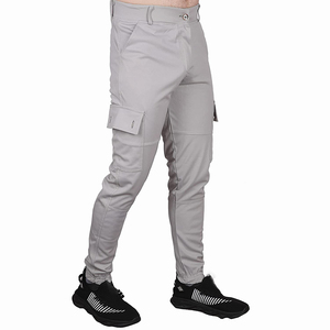 Service OEM – Pantalon cargo léger pour homme, style urbain, avec logo personnalisé, en coton, taille haute - Product Image 1