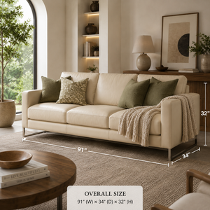 Sofá de Cuero Moderno y Contemporáneo de 3 Plazas, Diseño Ecológico, Muebles para Sala de Estar de Fábrica Vietnamita - Product Image 2