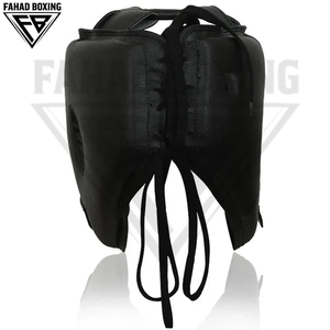 Protège-têtes de boxe personnalisés en cuir PU faits à la main, couleur contrastée, meilleur fournisseur OEM, confortables, avec grande ouverture pour la bouche, pour la boxe - Product Image 3