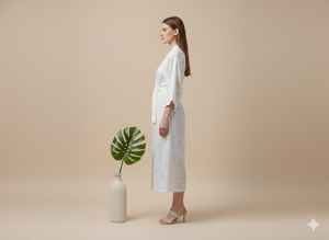 Nuevo Vestido Largo Kaftan con Estampado Floral para Verano y Elegante Vestido Indio de Algodón para Mujer, Vestido Midi Kaftan con Estampado Floral - Product Image 2