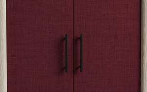 Aparador Moderno de 2 Puertas de Roble Macizo para Sala de Estar - Almacenamiento Resistente al Agua con Diseño Minimalista - Product Image 6