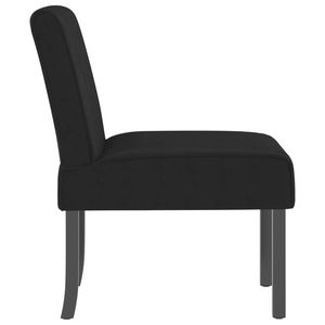 Sedia pantofola in velluto nero per soggiorno - Product Image 4