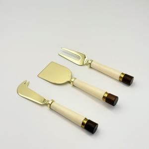 Juego de Cuchillos para Servir Queso de Acero Inoxidable, Diseño Creativo con Punta Curva Corta, Juego de Cubiertos Metálicos para Cocina, Hogar y Restaurante - Product Image 4