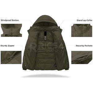 <b>Lightweight</b> Hooded Casual Puffer Style <b>Men</b> Bubble <b>Jacket</b> Comfortable Warm Outerwear for Winter Daily Use and Cold Conditions - Product Image 4