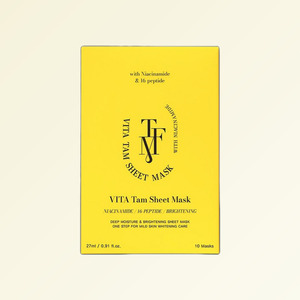 แผ่นมาส์กหน้าเกาหลี K-Beauty Tapomi Vita Tam Sheet Mask 10 แผ่น ผลิตในเกาหลี วิตามินบำรุงผิวหน้า - Product Image 4
