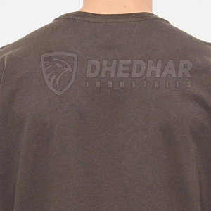T-shirts personnalisés en gros avec logo imprimé ou brodé, 100 % coton, col rond, coupe ample, service OEM personnalisé, couleur unie, broderie sur t-shirt - Product Image 5