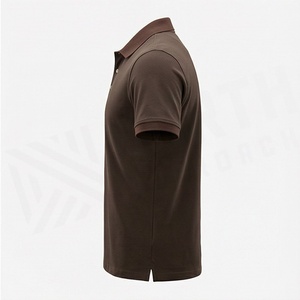 เสื้อโปโลผู้ชายแบบกำหนดเอง ซับเหงื่อได้ดี ผ้าฝ้ายคุณภาพสูง คอปกแบบพับได้  ปรับแต่งสีได้ - Product Image 3