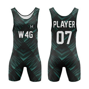 Singlet de Lucha Libre Estadounidense Personalizado para Hombre, Impresión Digital, Spandex/Poliéster, 200gsm, Transpirable, Ligero, Elástico, de Secado Rápido y Duradero - Product Image 4