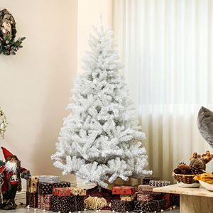 Albero di Natale Artificiale Non Illuminato Alto 1,8 m con 1000 Punte di Rami, Base in Acciaio ad Apertura Automatica per Decorazioni Natalizie Casa e Ufficio - Product Image 1