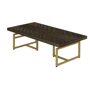 Industrial Metal Coffee <b>Table</b> With <b>Marble</b> <b>Top</b> Durable Living Room Accent Furniture For Contemporary Home Spaces - Product Image 2