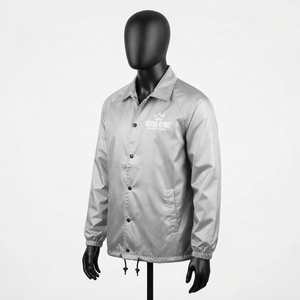 Chaqueta Deportiva para Hombre, Talla Grande, con Logotipo Personalizado, Transpirable, Cuello Camisero, Cierre de Botones, Estilo Casual - Product Image 4