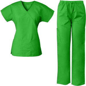 Women Medical <b>Scrub</b> <b>Set</b> Stylish Nurse Uniform with Belt Soft Hospital <b>Scrubs</b> for Nurses Doctors Healthcare Staff - Product Image 4