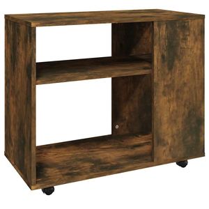 Mesa Auxiliar Pequeña de Madera de Roble Ahumado, Mesas de Consola, Categoría de Producto - Product Image 2
