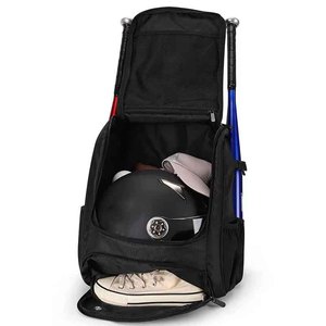 Bolsa de equipo de béisbol profesional para jugadores jóvenes y adultos, mochila acolchada duradera con soportes para bates y compartimento para zapatos - Product Image 2