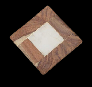 Natural Marble <b>Coaster</b> Plate Square Serving Tray <b>Drinks</b> Tea Coffee Mug Luxury Kitchen Tableware Decorative Handmade 10mm Thick - Product Image 2