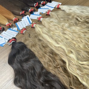 Extensiones de cabello humano Remy a granel ondulado U-tip al por mayor origen vietnamita suave brillo Natural sedoso doble dibujado extremos 100g - Product Image 5