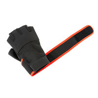 Gants de fitness demi-doigts en maille respirante avec sangle de poignet réglable pour la musculation et la protection des mains, unisexe