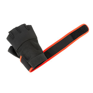 Gants de fitness demi-doigts en maille respirante avec sangle de poignet réglable pour la musculation et la protection des mains, unisexe - Product Image 3