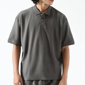 เสื้อโปโลผู้ชายไซส์ใหญ่ สีพื้น ผ้าฝ้าย แขนสั้น สไตล์ลำลอง ทอแบบป๊อปลิน - Product Image 6