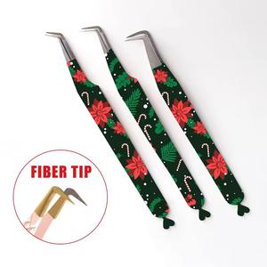 Pinzas para Pestañas de Halloween, de Acero Inoxidable con Punta de Fibra, Herramientas de Precisión para Extensión de Pestañas - Product Image 6
