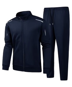 Men's Casual Sportswear Gym Fitness Training Two-Piece Tracksuit Set Zip Jacket Jogging <b>Pants</b> Lightweight Eco-Friendly - Product Image 1