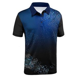 Polo respirant pour homme, logo personnalisé imprimé, polo élégant pour homme, en gros - Product Image 1