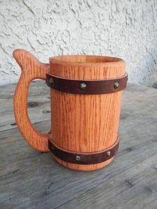 Medieval Wood Drinking Mug - Product Image 5