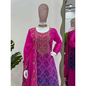 Conjunto de traje de secuencia e hilo de impresión digital para mujer para fiestas que incluyen todos los accesorios esenciales - Product Image 4