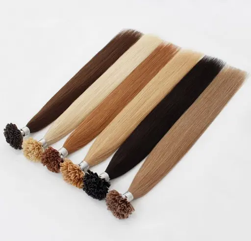 U Tip Keratin Hair Extension Pre Bond Nail Tip Hot Sale Hair Human Remy Virgin Wholesale High Quality Hair Extensions Hot Trend