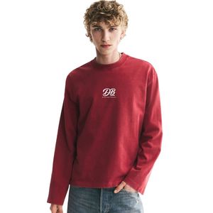 T-shirt à manches longues pour homme, coupe ample, col rond en coton, décontracté, essentiel de la mode, fournisseur OEM ODM pour marque privée personnalisée - Product Image 1