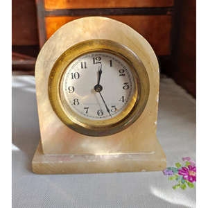 Reloj de Mesa Artístico de Mármol TCE Modelo A-Raz-008, Reloj Decorativo Premium para Decoración de Interiores, para Escritorio y Mesa - Product Image 3