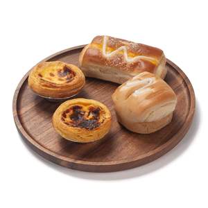 Bandeja de Té Rústica de Madera de Nogal, Bandeja de Servicio de Madera Maciza, Plato para Servir Aperitivos, Plato para Guardar Alimentos, para Hotel y Hogar - Product Image 6